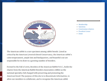 Tablet Screenshot of americanrabbits.org